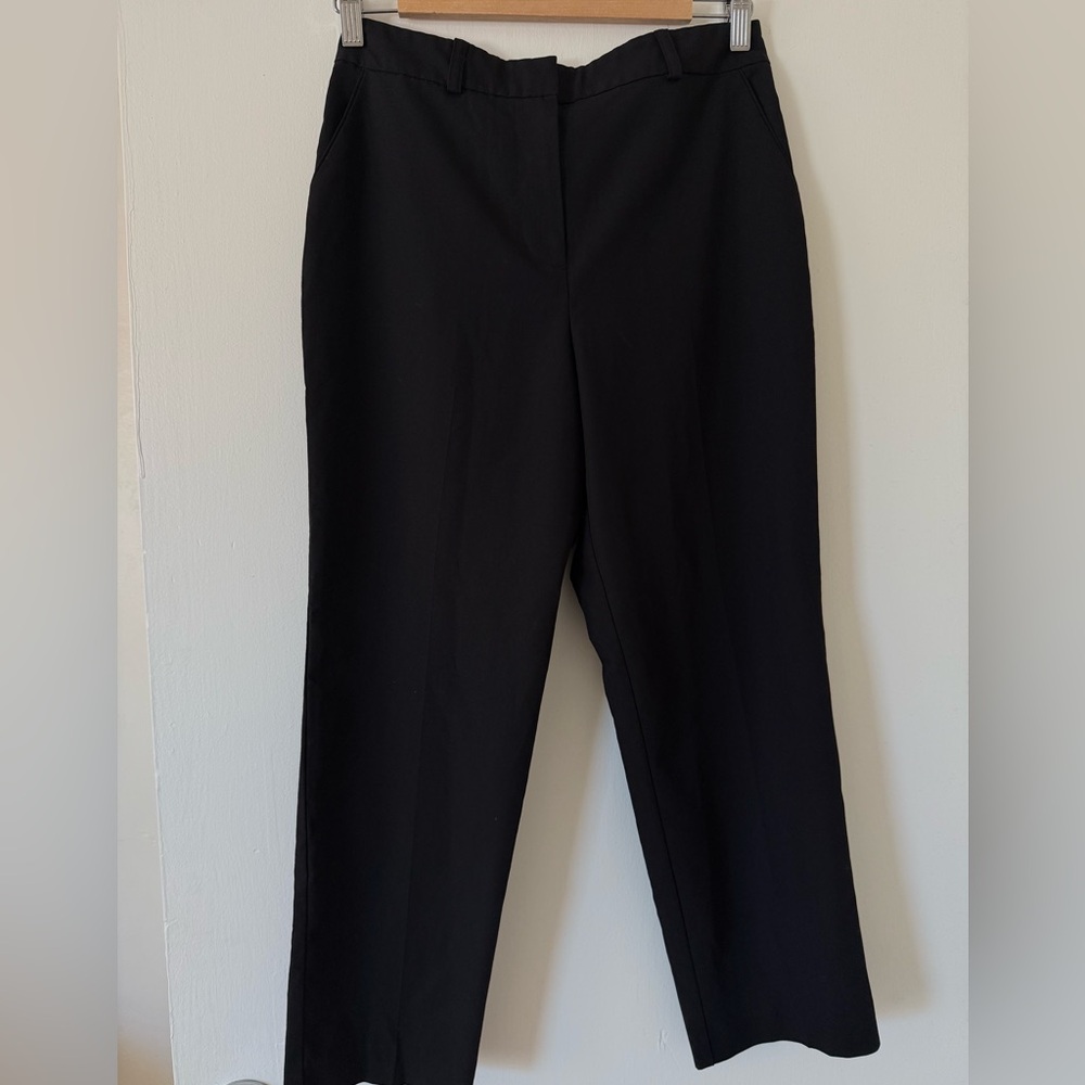 Topshop Cropped Black Trousers